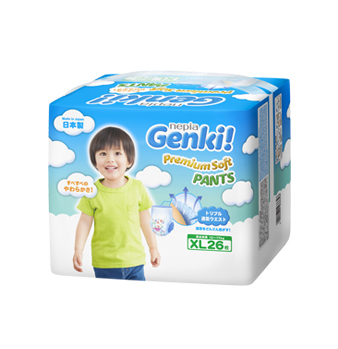 妮飘Genki!婴儿宝宝内裤型纸尿裤 