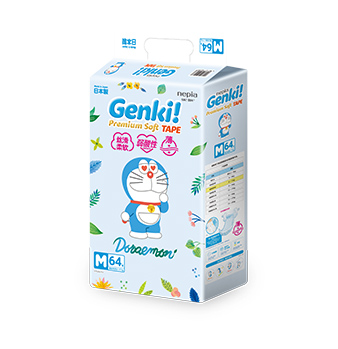 妮飘Genki哆啦A梦婴儿纸尿裤